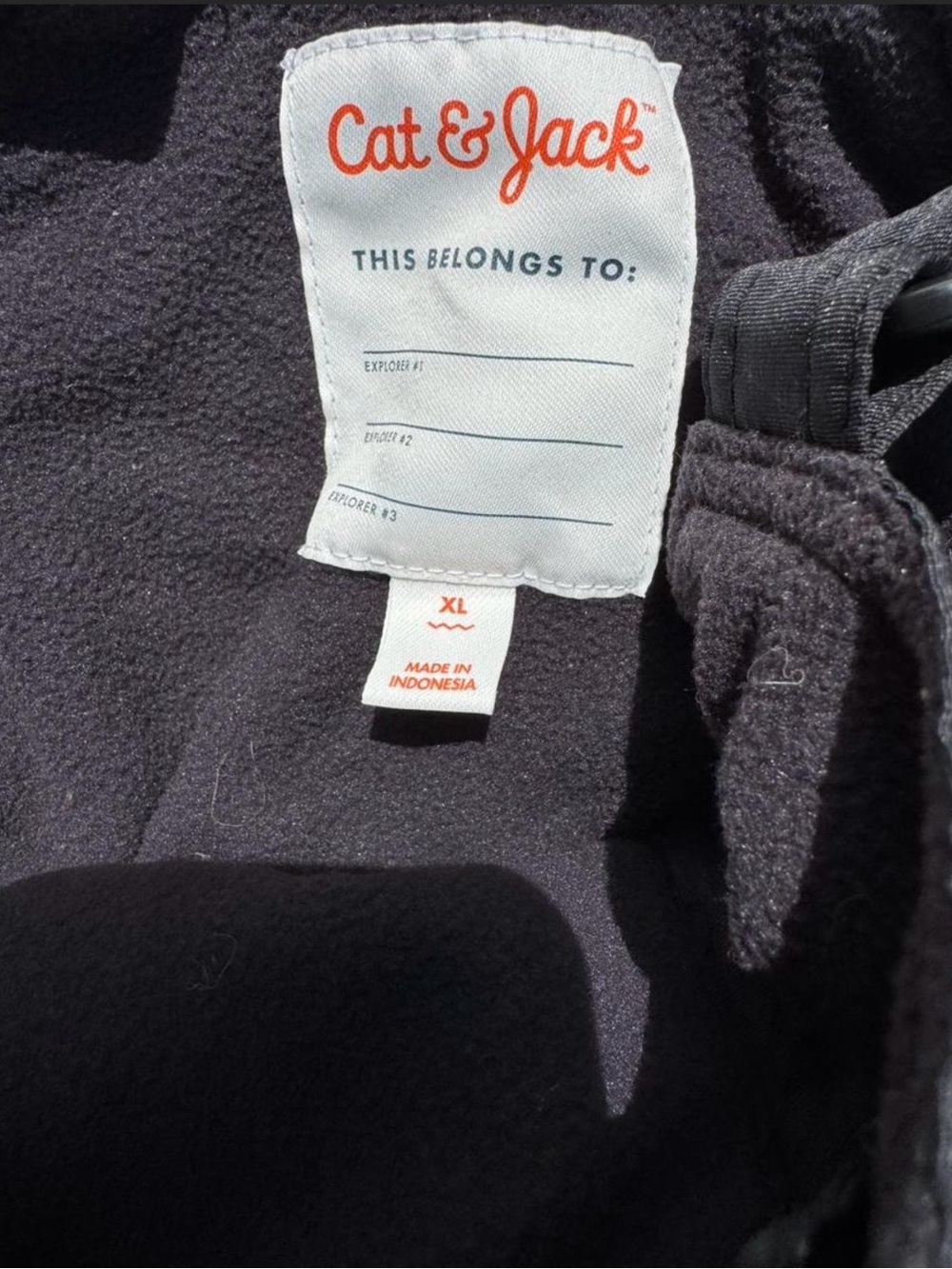 Cat & Jack black Insulated Snow Bibs / Ski Overalls - Size Kids XL used once. - Picture 3 of 5